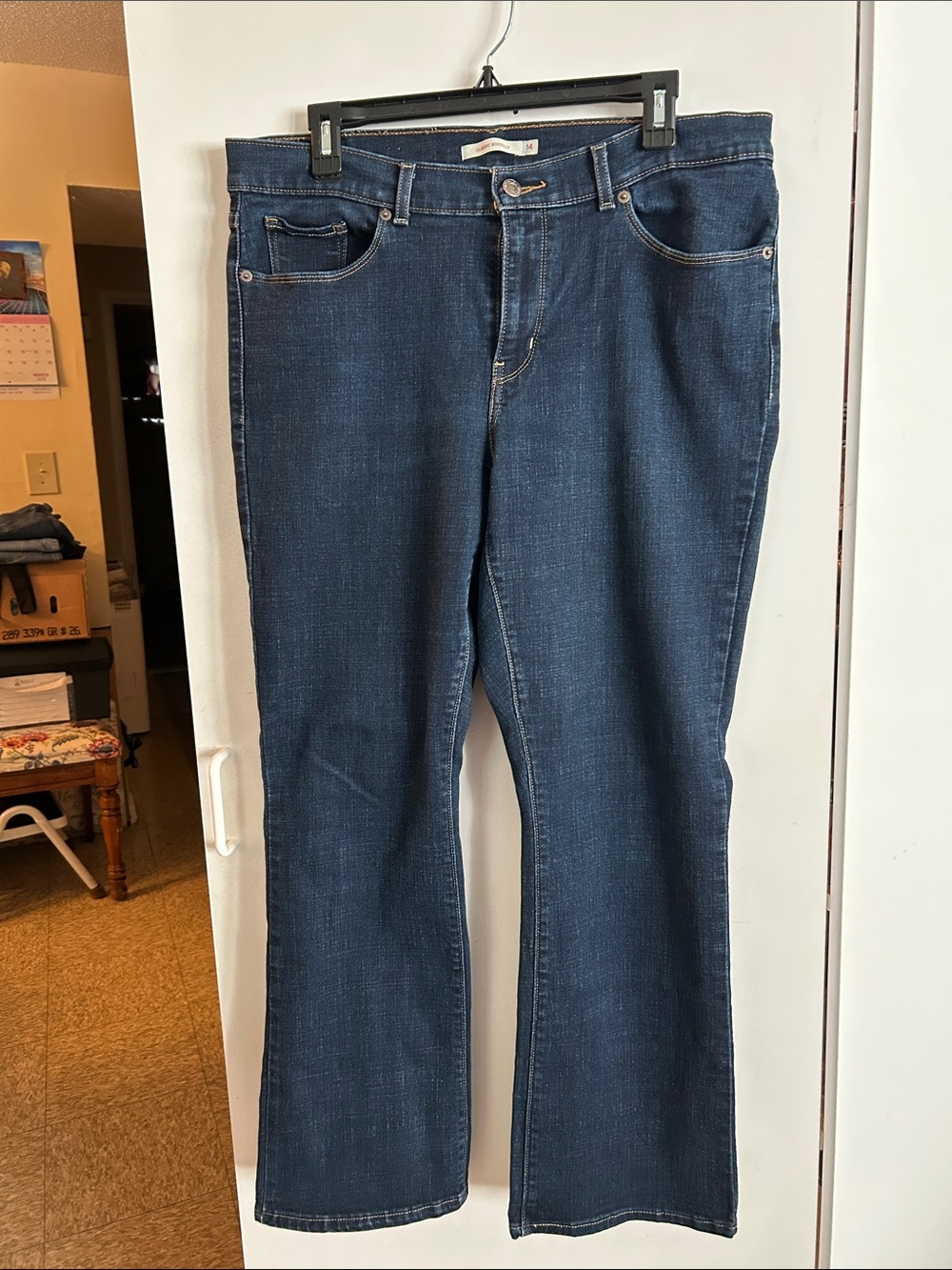 Levi's Women's Dark Blue Flare Jeans
